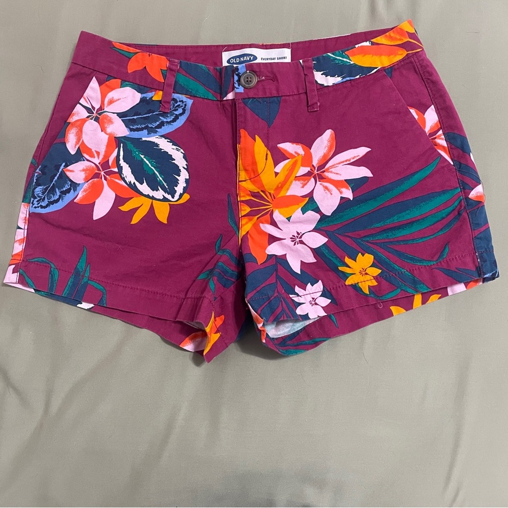 Old Navy shorts tropical print